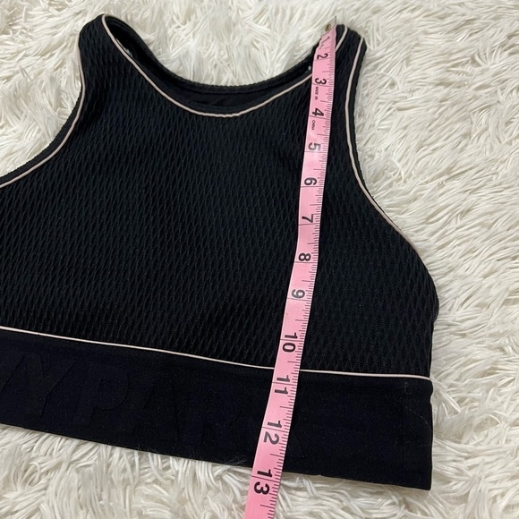 Ivy Park High Neck Racerback Fishnet Jacquard Texture Logo Band - size S - Picture 6 of 8